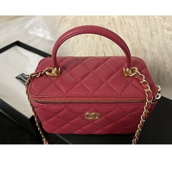 CHANEL 21A Top Handle Small Vanity on Chain BNIB FULL SET - Picture 7 of 12
